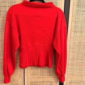 Anthropologie Red Sweatshirt